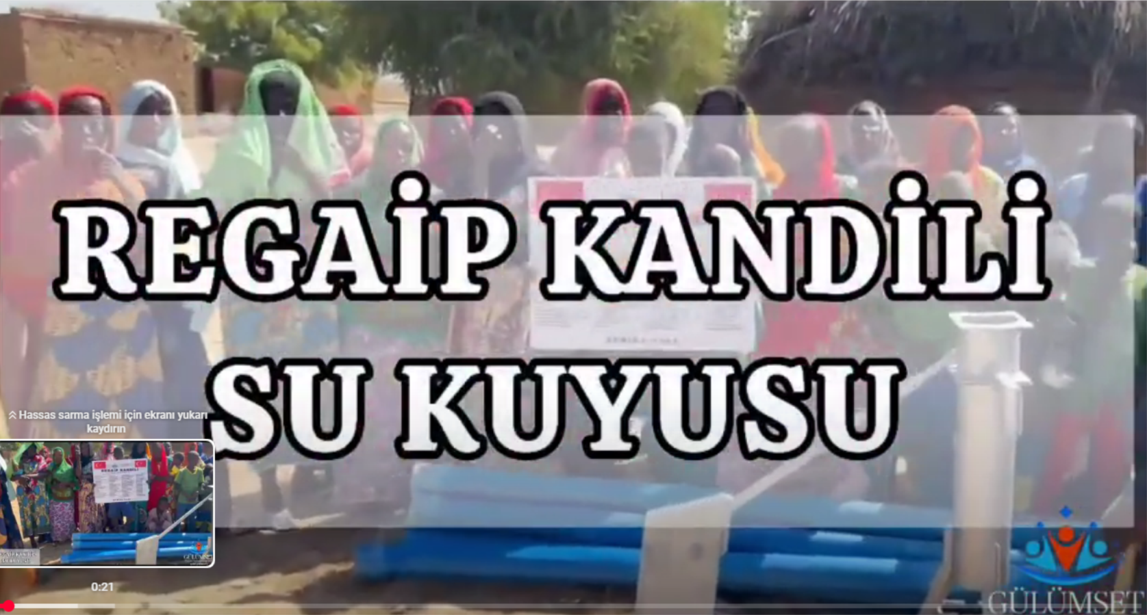 2025 YILI REGAİP KANDİLİ SU KUYUSU AÇILIŞI