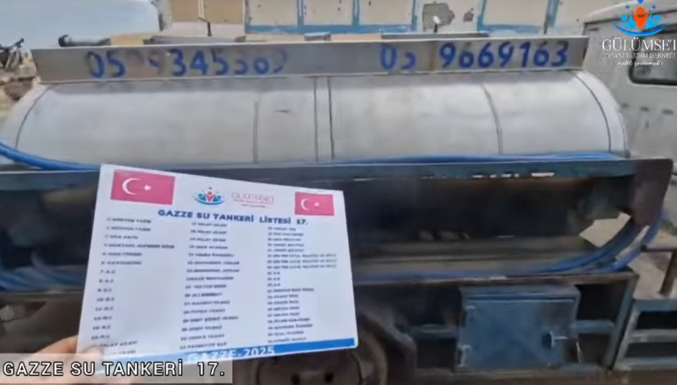 2025 YILI  REGAİP KANDİLİ GAZZER 17.SU TANKERİ